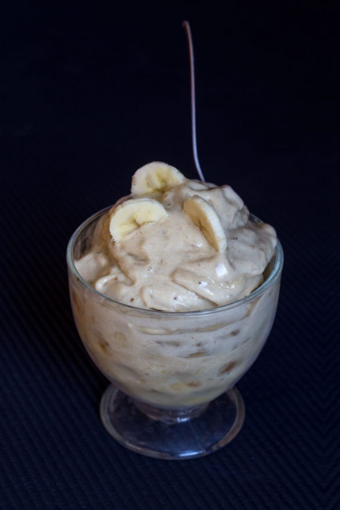 Banana nice cream bowl